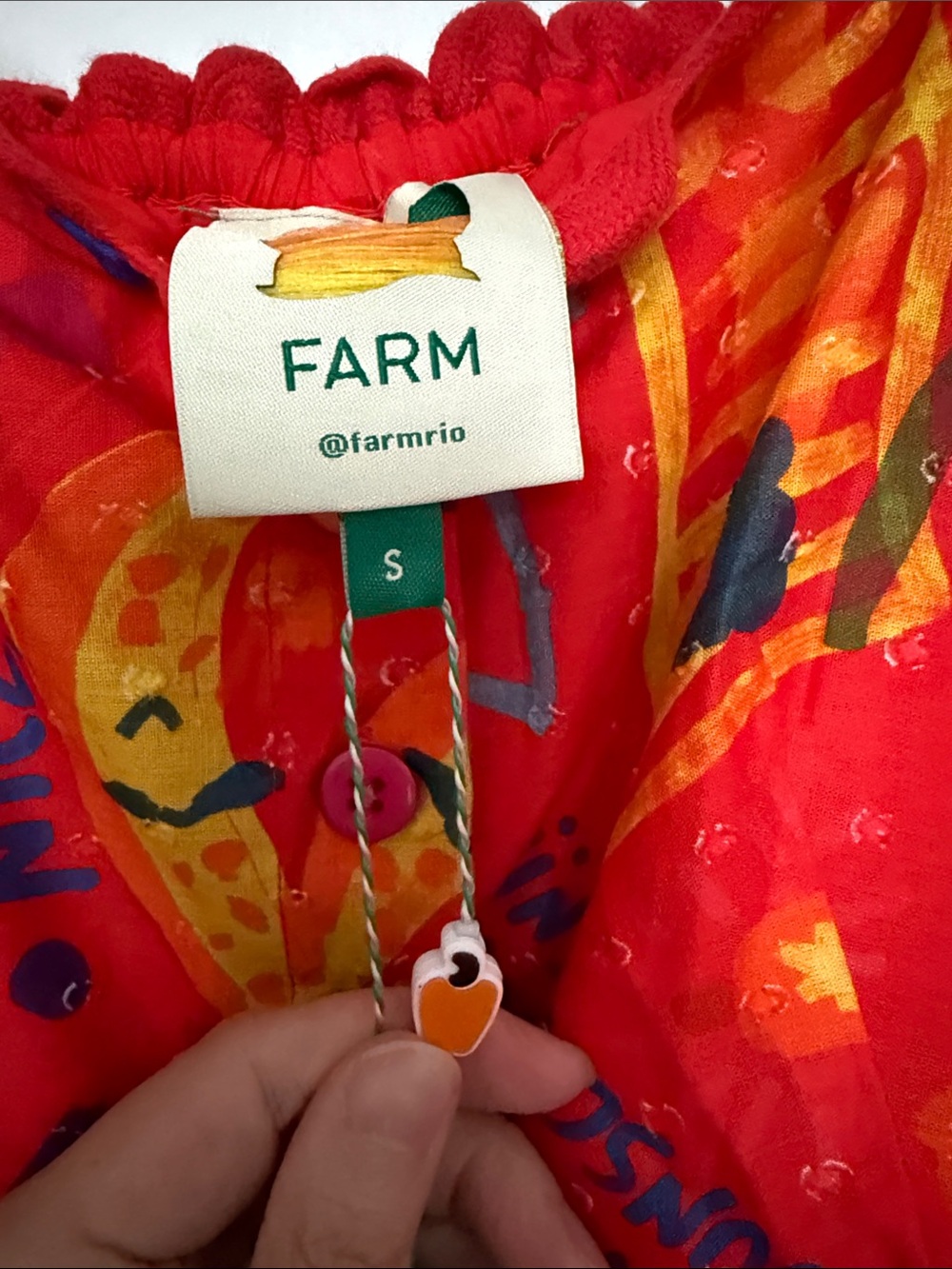 FARM Rio Red Multicolor Floral & Graphic Maxi Dress - Picture 3 of 8